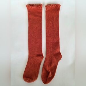 Little Stocking Co. Rust Orange Knee-High Socks
